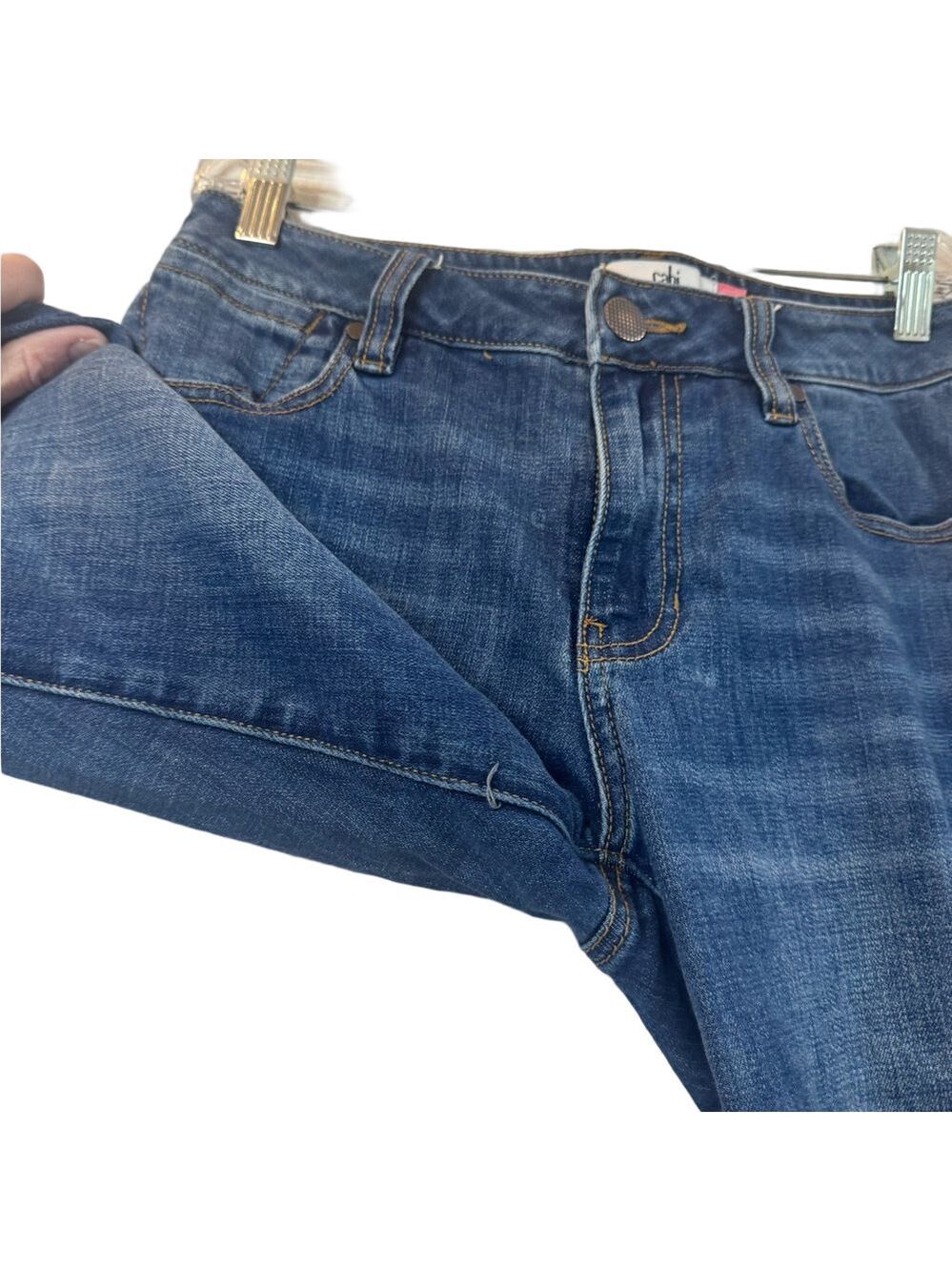 CABI ‘Cropped High Straight’ Raw Hem Denim - Picture 6 of 14